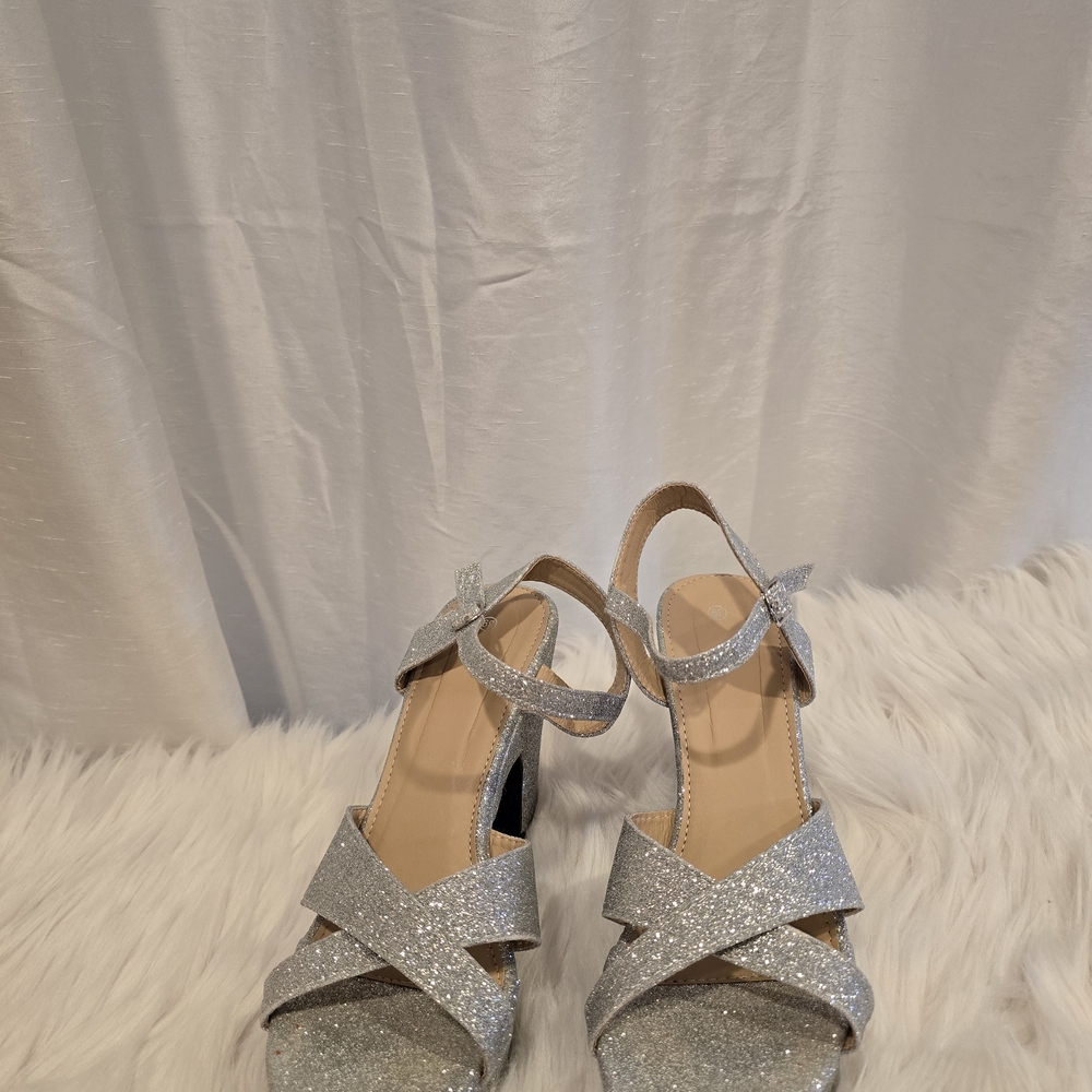 Sparkling Silver Women's Heels
